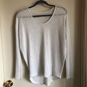 White long sleeve sweater